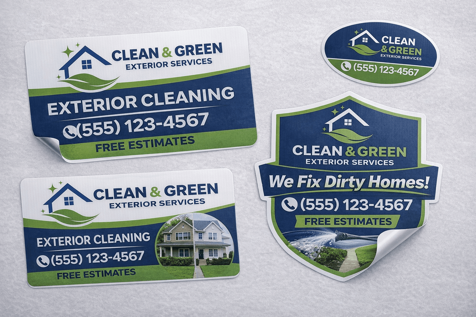 Custom adhesive vinyl decals and stickers