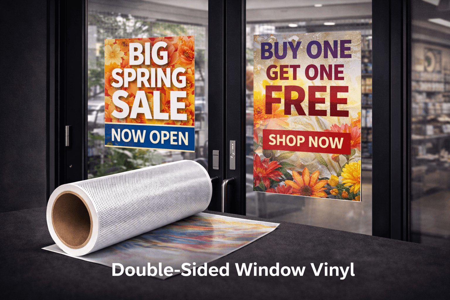 Double-Sided Window Graphics material preview