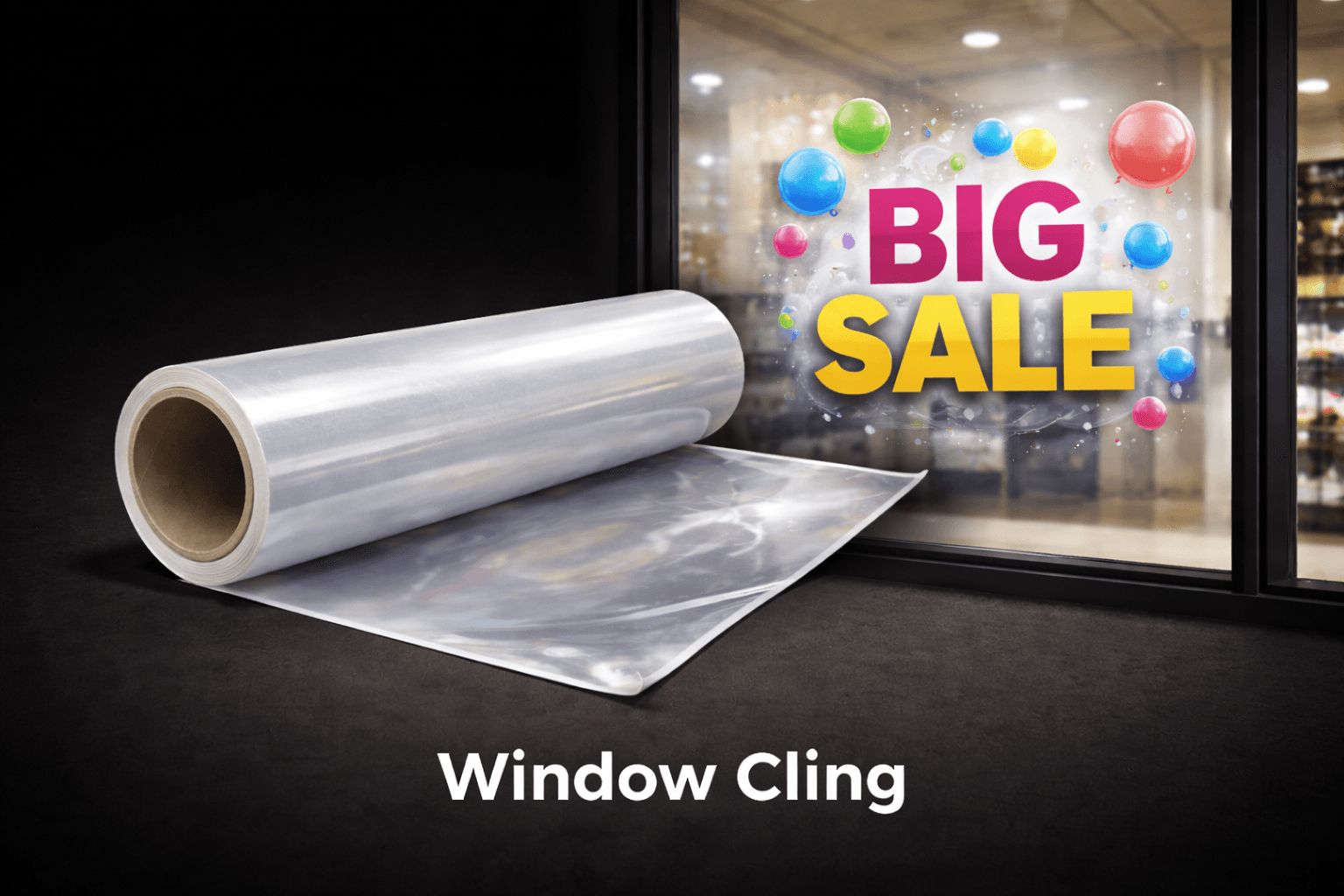 Window Cling material preview